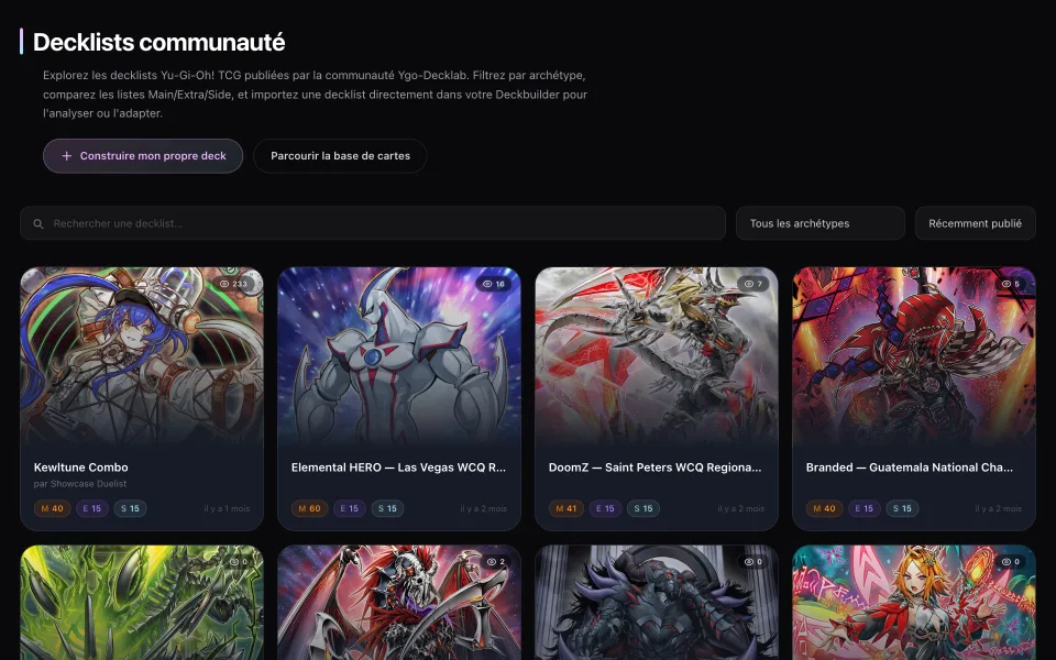 Community decks