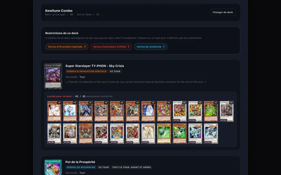 Deck Restrictions Analyzer